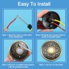 Doorbell Push Button, Bronze Lighted Doorbell Button Wall Mount Door