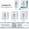 LiBa Bathroom Shower Curtain 72"W x 72"L (Pack of 1),