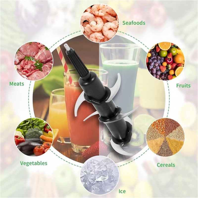 KOOLEVER Blender 6-Blade Replacement for Ninja 72 oz Pitcher, for