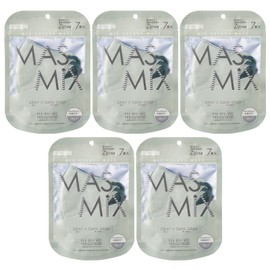 【まとめ買い】MASMiX バイカラーマスク 立体タイプ 35枚入（7枚×5個セット） グレー×ダークグレー