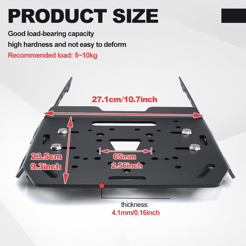 Xitomer Luggage Rear Rack Fit for Tenere 700 XTZ690 2019