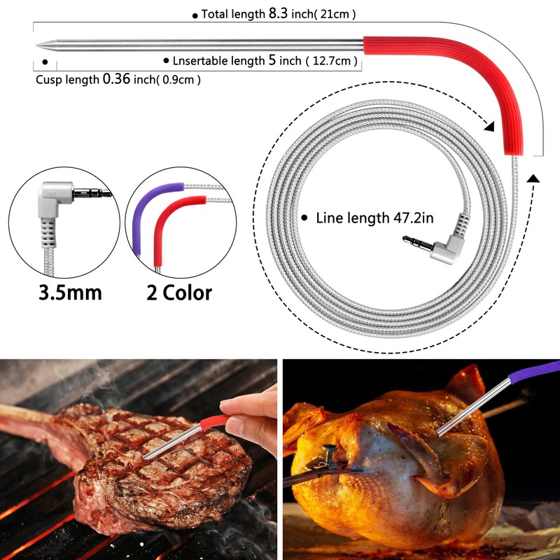 2024-New Upgrade for Traeger Meat Probe, 2-Pack Repalcement for Traeger