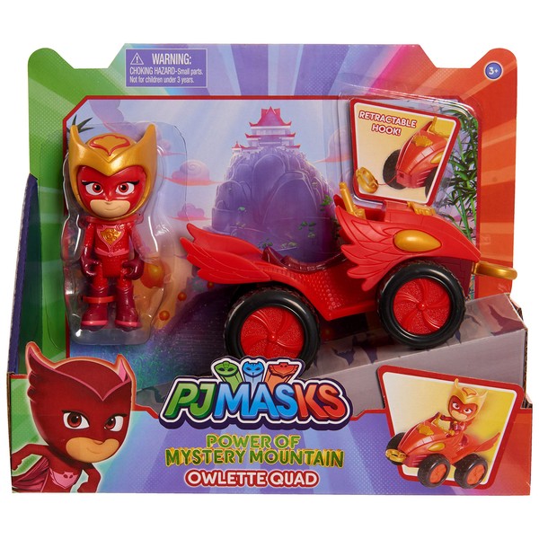 PJ Masks Mystery Mountain Quads, Owlette, Kids Toys for Ages 3 Up by Just Play
