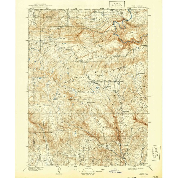 YellowMaps Marsh Peak UT topo map, 1:125000 Scale, 30 X