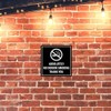 Signs ByLITA Square Absolutely No Indoor Smoking Thank You Sign(Brushed
