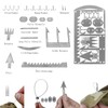 Survival Card, Silver, Pack of 6 Outdoor Multitool Cards, for