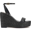 Vince Camuto Women's Emrey Wedge Sandal, Black, 9