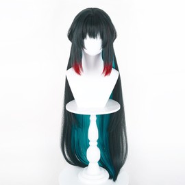 Zoan Fun Wig, Dark Green, Long Cosplay, Full Wig with Net, Heat Resistant Wig, Cosplay Wig, Disguise, School Festival, Cultural Festival, Cosplay Accessory
