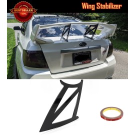 SDeelCase 1 x G1 Gloss Black Spoiler Wing Stabilizer Support Fit 11-14 Subaru WRX STI