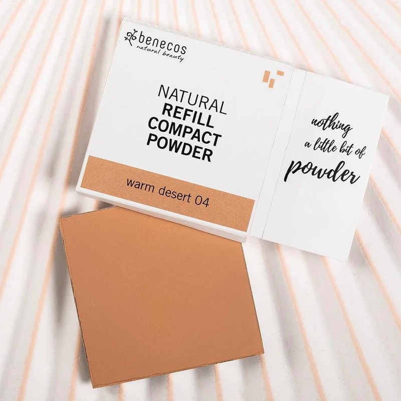benecos - natural beauty Organic Cosmetics Refill Compact Powder Talc-Free