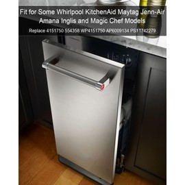 Trash Compactor Charcoal Air Filter Fit for Whirlpool KitchenAid Maytag Jenn-Air Amana Inglis Magic Chef Trash Compactor Replace 4151750 554358 WP4151750 AP6009134 PS11742279, 4 Pack