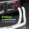 GearIT 12AWG Premium Heavy Duty Braided Speaker Wire (3 Feet)