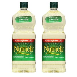 Nutrioli Pure Soybean Oil, 32 fl oz (32oz 2 Pack)
