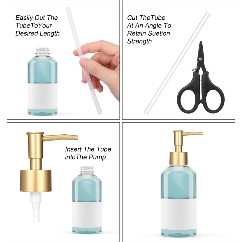 2 Pack Gold Soap Pump, Gold Soap Dispenser Pump for