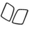 2pcs Carbon Fiber Dashboard Air Vent Cover Trim Paste Installation
