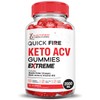 (2 Pack) Quick Fire Keto ACV Gummies Extreme 2000MG QuickFire