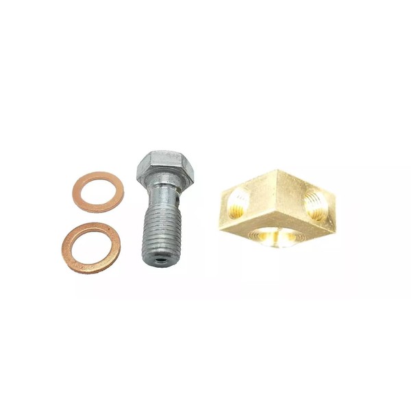 Dual Brake Line Caliper Banjo Kit 7/16-20" Fits 10K 12K