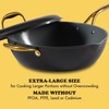 Frok 13" Frying Pan Wok Skillet 4MM Thick Quick Heat