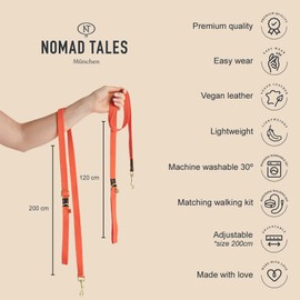Nomad Tales Bloom Caramel Dog Lead 200 cm
