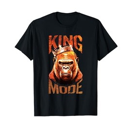 Gorilla King Mode | Erfolg Gym Workout Beast Motivation T-Shirt, black