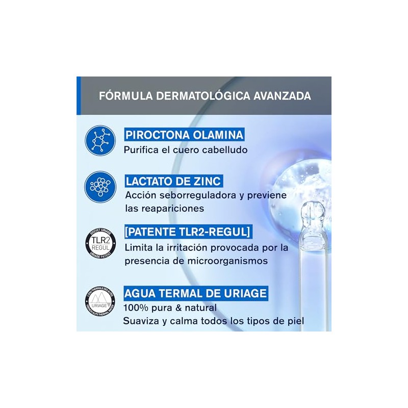 Uriage DS Shampoo Caspa moderada con Piroctona Olamina 200ml -