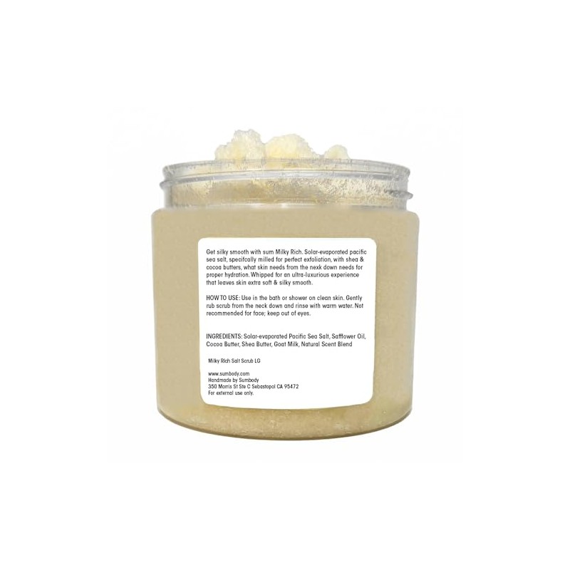 Sumbody Exfoliante Corporal De Vainilla(21 Oz) Con Leche De Cabra,
