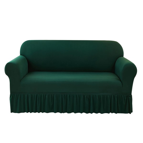 Sofa Cover with Skirt, Sofa Slipcover with All-Inclusive Design, Easy