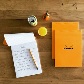 Rhodia Orange Memo Pad 13 Grid 10.5x14.8 A6 / 오렌지 메모패드 13 격자 10.5x14.8 A6