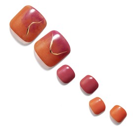 Dashing Diva MJP3P022P Nail Tip, Nail Seal, Gel Nail Seal, Gel Nail Color, Gel, False Nail Seal, Foot Pedicure, Magic Press, Aroma Therapy Red