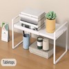FAMKIT Cabinet Shelf Organizer Shelf, 13.8-25.6in L Adjustable Kitchen Counter