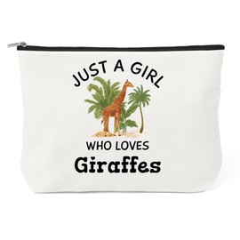 Giraffe Gifts for Giraffe Lovers Giraffes Makeup Bags Cosmetic Bag for Women Giraffes Themed Birthday Gifts for Daughter Sister Bestie Christmas Thanksgiving Gift for Animal Lovers Women