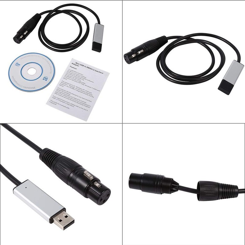 Unbekannt DMX512 Controller, Mini USB to DMX Interface Adapter Controller