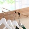 VILLCASE Retractable Wardrobe Clothes Hanger Rail Pull Out Wardrobe Clothing