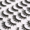 20 Pair Natural Eyelashes Fluffy Cross Fibre 3D False Eyelashes