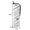 Champion CHU25MN55 Mini Folding Umbrella, Off-White, Logo Pattern, 21.7 inches