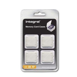 Integral SD & SDHC Card Cases - 4 Pack