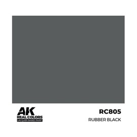 AK Interactive Real Colors Rubber Black 17 ml.