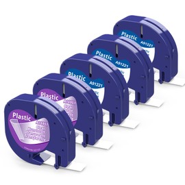 Dymo LetraTag Plastic Paper Iron-On Label Tape