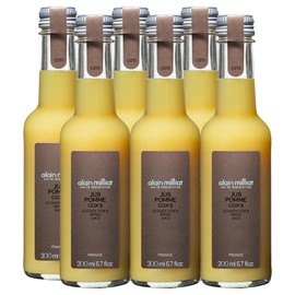 Alain Milliat Cloudy Cox's Apple Juice, 6.8 Fl Oz (Six 200ml Glass Bottles)