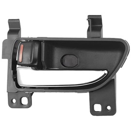 Lcyolada - Manija interior para puerta delantera o trasera izquierda del lado del conductor, compatible con Subaru Forester Impreza Legacy & Outback 2009-2019, chapado en cromo