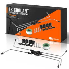 LS Coolant Crossover Steam Vent Kit with AN4 Fuel Brake Line - Complete 4 Corner Steam Port Kit Compatible with LS1, LS2, LS3, LS6, LS7, LS9, LSX Engines (6.0, 5.3).