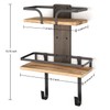 VINAEMO Ironing Board Hanger Wall Mount, 2-Layer Iron and Ironing