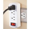 Wideskall 3 Prong 3 Outlets AC Grounded Power Wall Plug