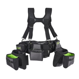 AWP TrapJaw Pro Framing Tool Rig with Spring-Loaded Technology, Premium Tool Belt, 5 Pouches, Fits Waists Up to 50 Inches (2 Pack)