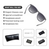 DUCO Men's and Women's Polarised Square Sunglasses with Gradient Lens