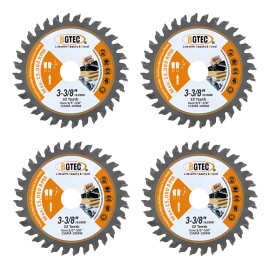 Disco De Sierra Circular Tct 4pzs 3-3/8pole. Madera Plástico