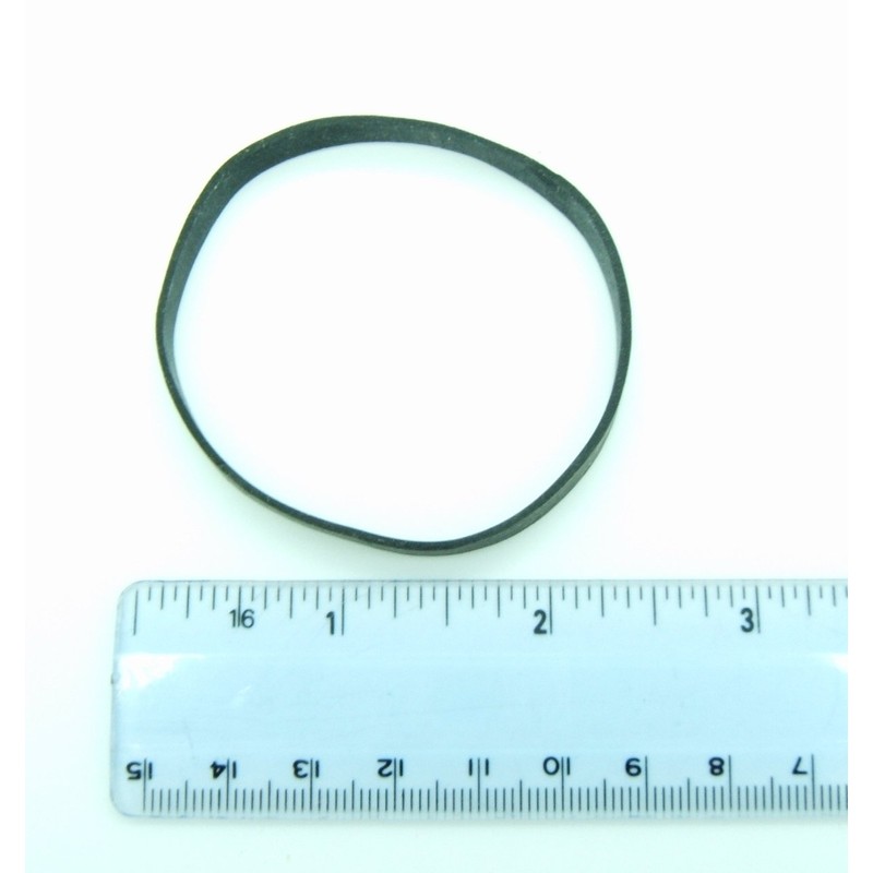 Black High Heat UV Resistant #64 Platinum Crepe Rubber Band