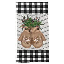 Briarwood Lane Farmhouse Mittens Winter Hand Towel 26" x 18"