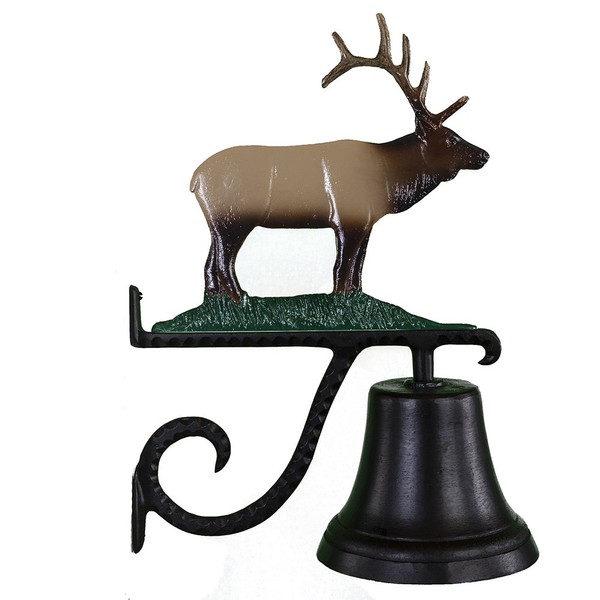 Montague Metal Products Cast Bell with Color Elk