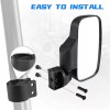 TWOM 1.75"~2" Breakaway Side Mirrors Rear View Mirror Set For